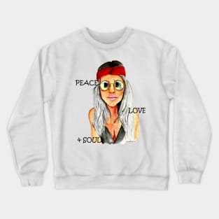 Hippie Flower Child Crewneck Sweatshirt